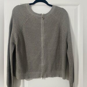 Grey waist length sweater